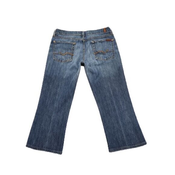 7 For All Mankind Mid-Rise Cropped Bootcut Jeans - Picture 4 of 7